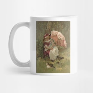 Girl with dolls Mug